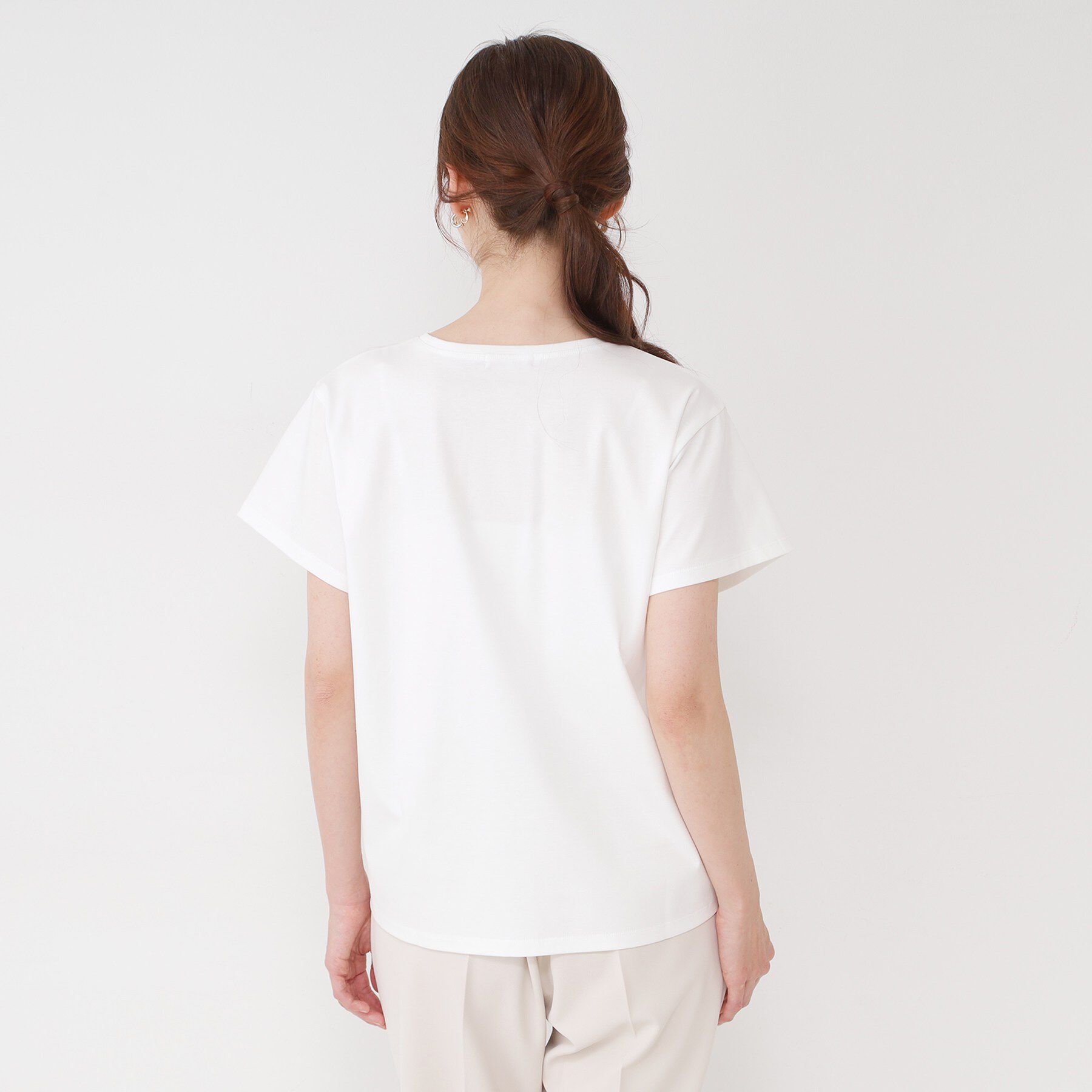 COUP DE CHANCE「【接触冷感/抗菌防臭/消臭/UVカット】半袖ロゴTシャツ」|Tシャツ・カットソー|