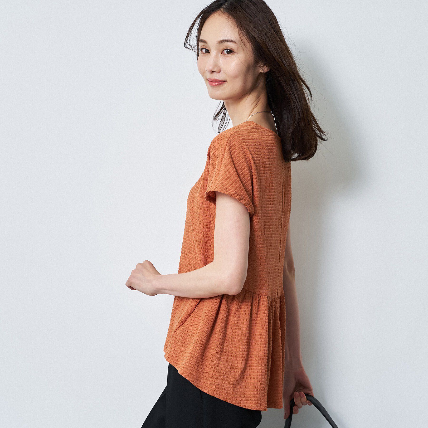 Reflect「【腰まわりカバー／手洗い可】ペプラムプルオーバー」|Tシャツ・カットソー|