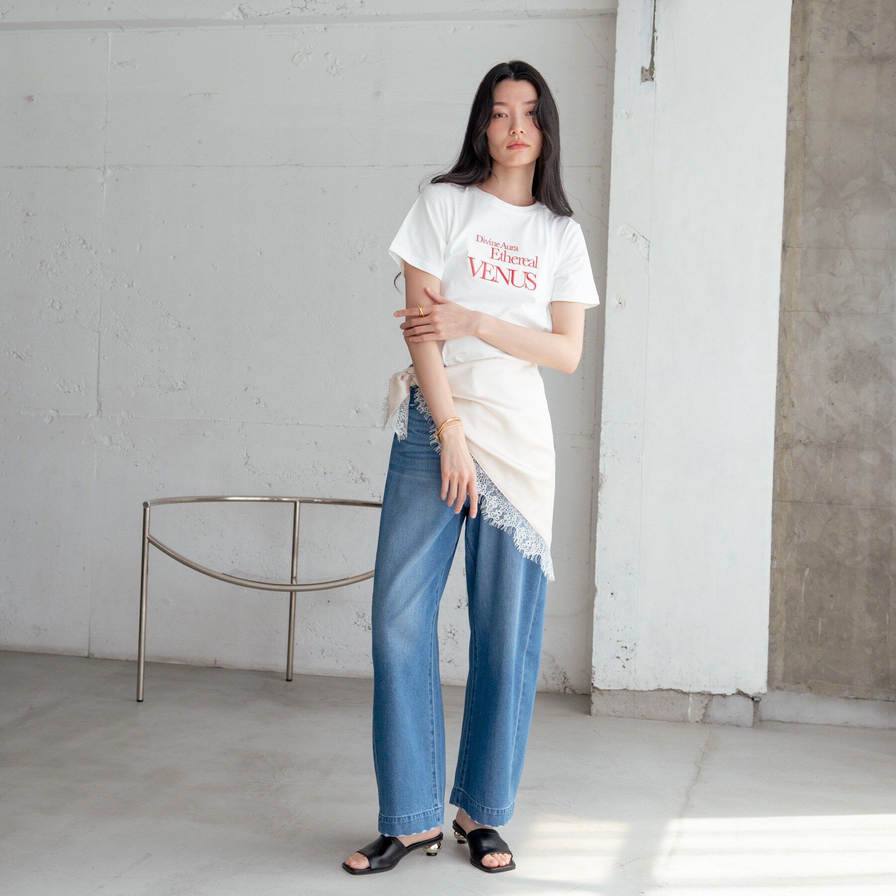 GALLEST「タイポグラフィTシャツ【接触冷感】」|Tシャツ・カットソー|
