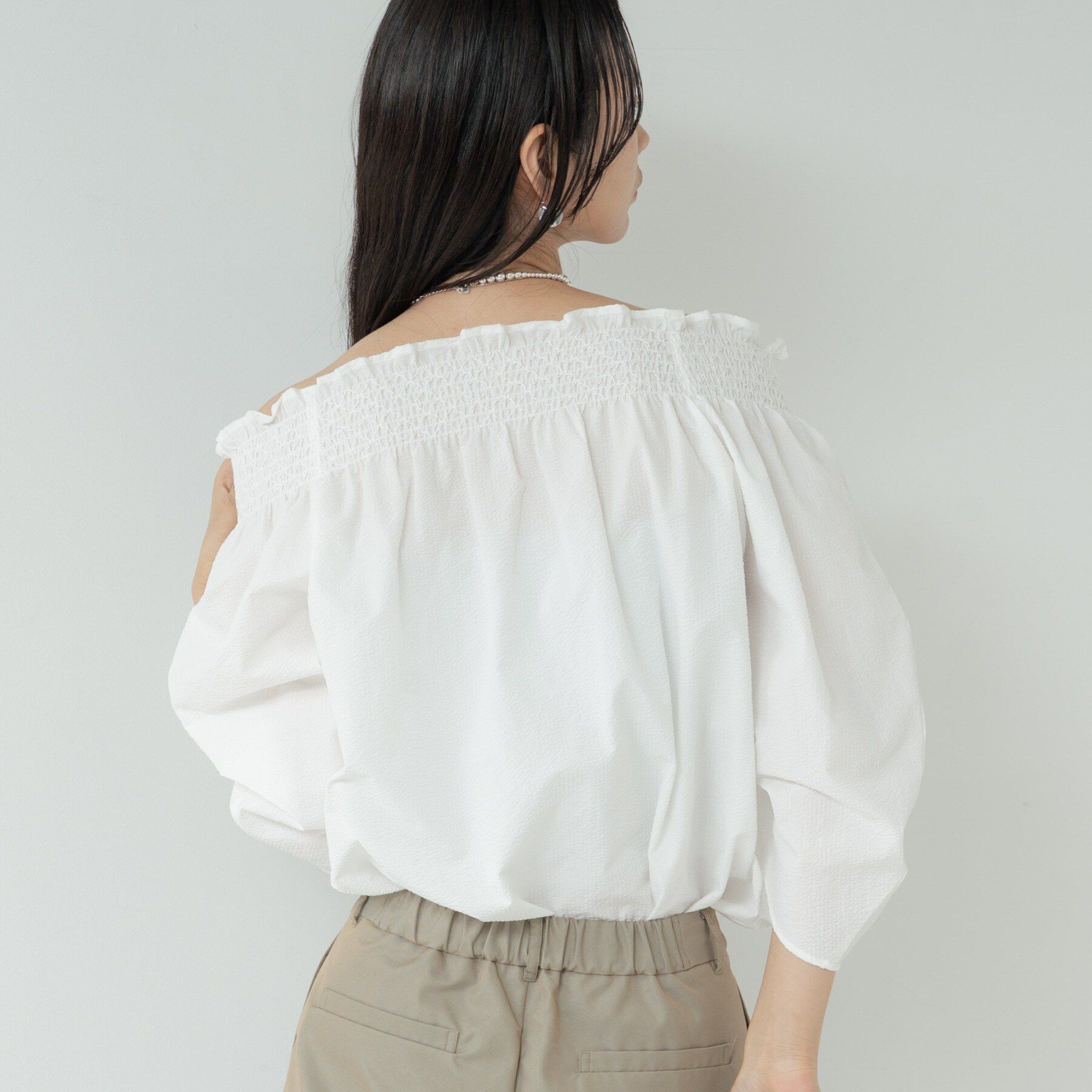 GALLEST「サッカーオフショルブラウス【再入荷／2WAY】」|シャツ・ブラウス|