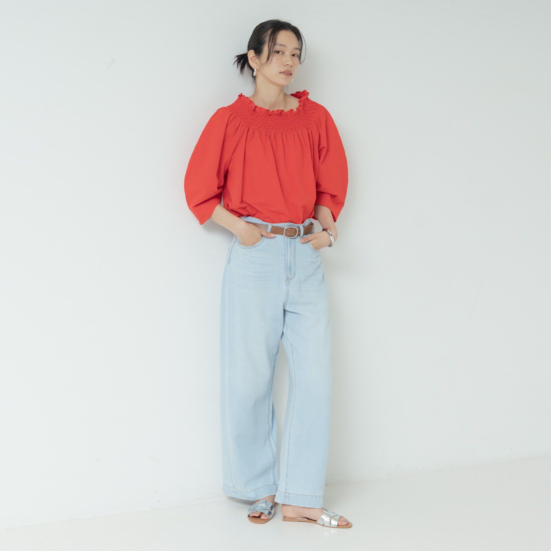 GALLEST「サッカーオフショルブラウス【再入荷／2WAY】」|シャツ・ブラウス|