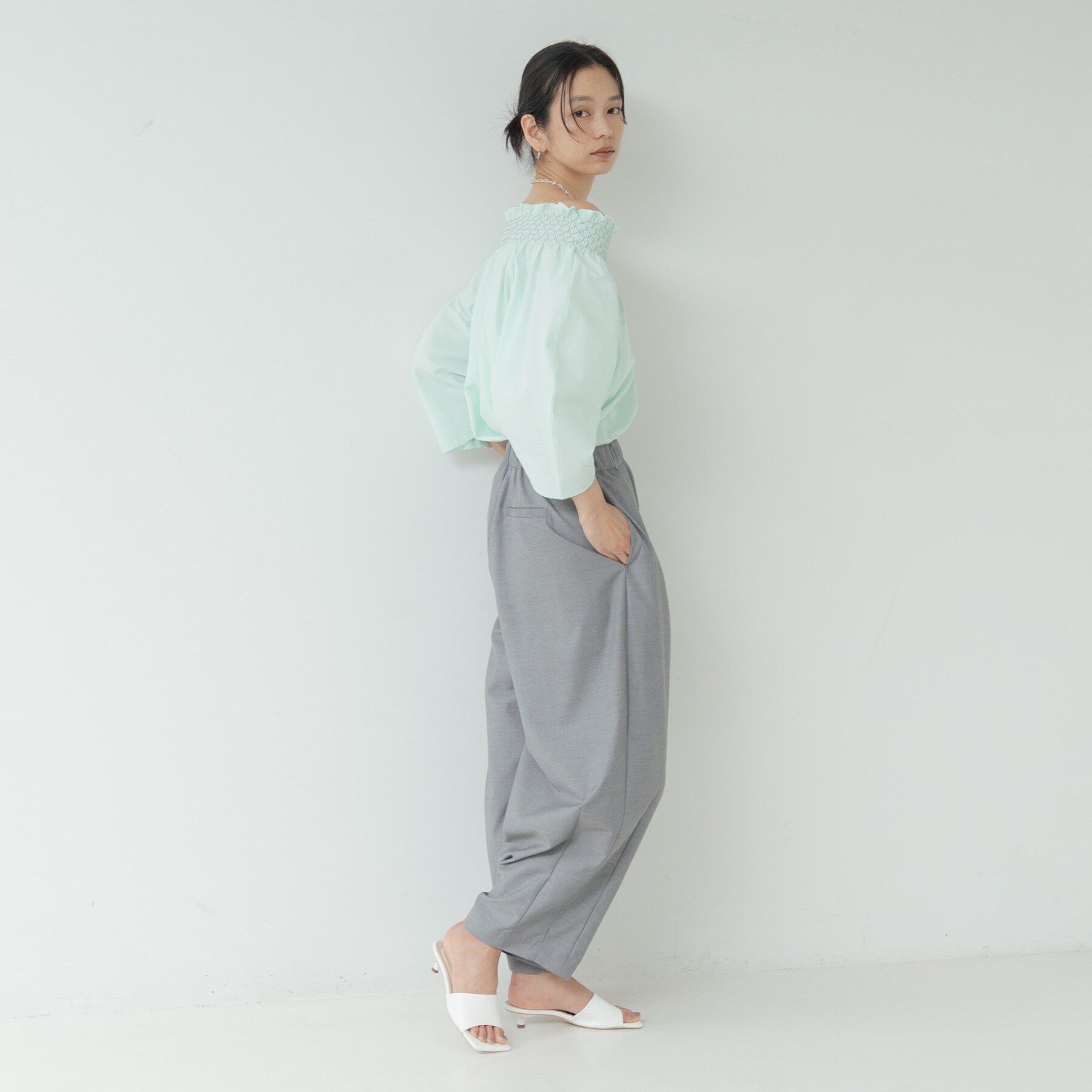 GALLEST「サッカーオフショルブラウス【再入荷／2WAY】」|シャツ・ブラウス|