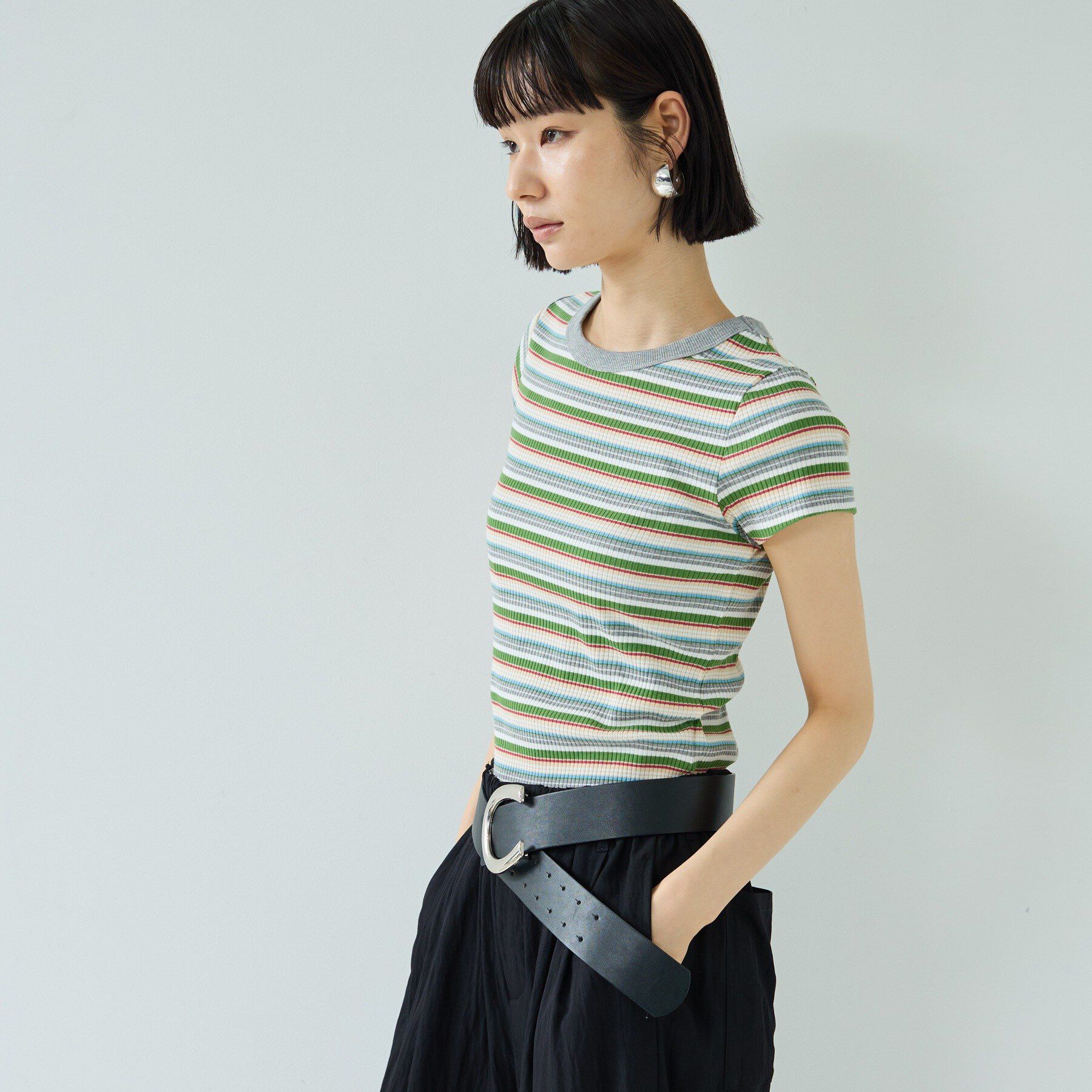 GALLEST「レトロボーダーTシャツ」|Tシャツ・カットソー|