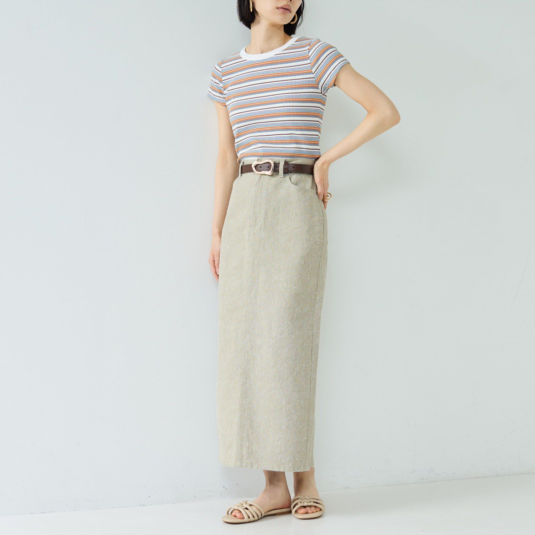 GALLEST「レトロボーダーTシャツ」|Tシャツ・カットソー|