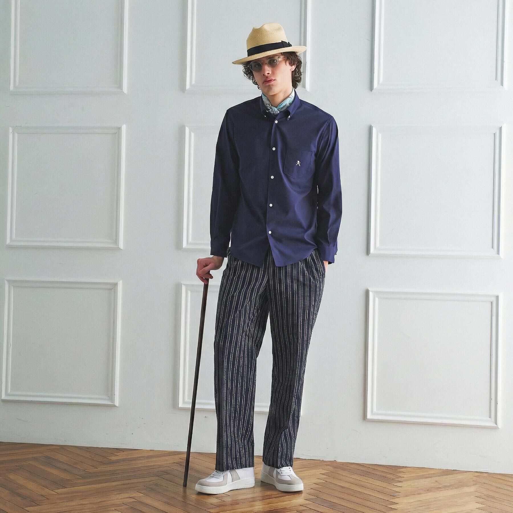 TAKEO KIKUCHI「【BOWLER HAT LABEL】ボーラーハットウォーカー刺繍 ボタンダウンシャツ」|シャツ・ブラウス|