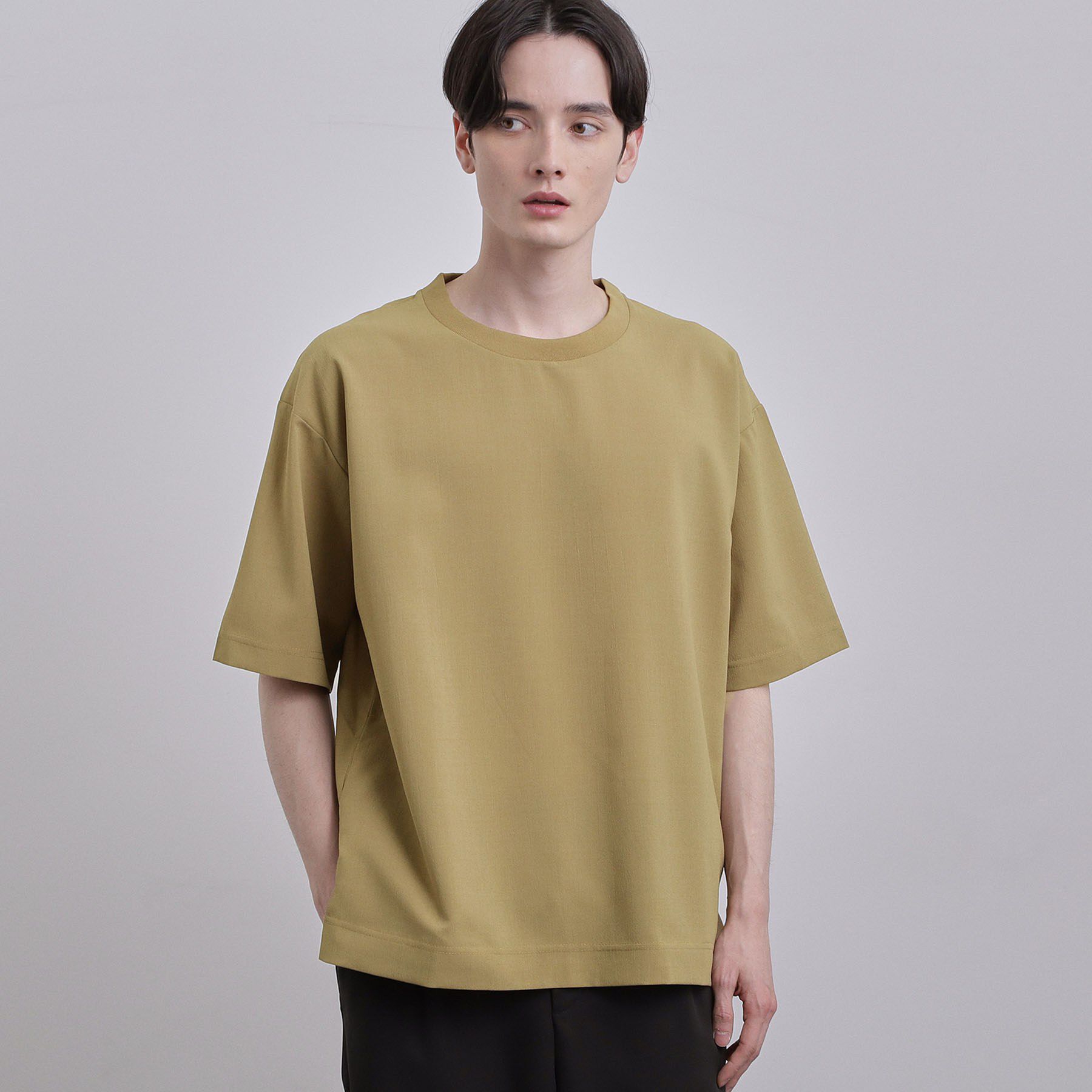 tk.TAKEO KIKUCHI「AIRY DRYクルーネックTシャツ/吸水速乾/UVカット/マシーンウォッシャブル/洗濯可/イージー」|シャツ・ブラウス|