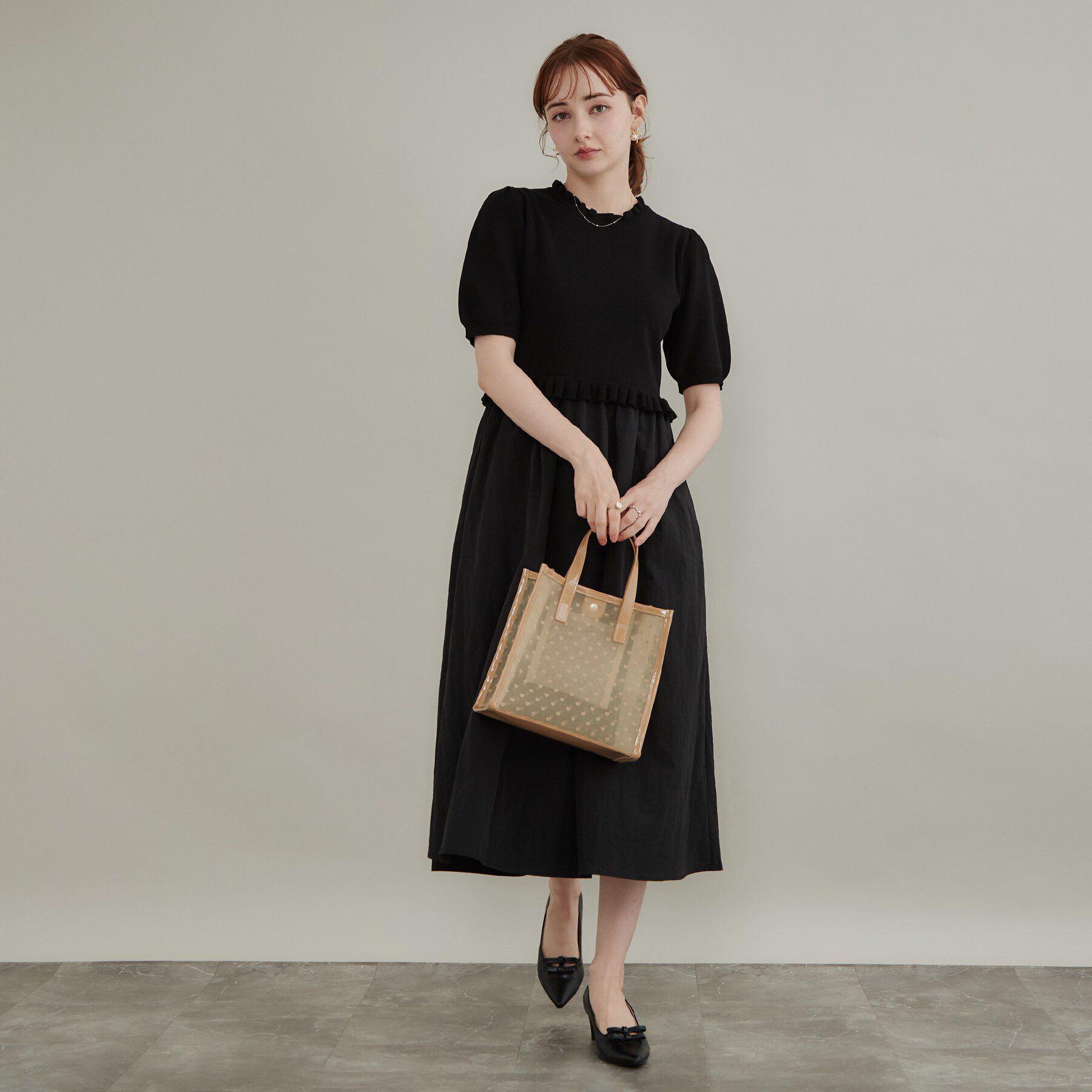 Couture broach「ハート柄クリアトートバッグ」|トートバッグ|
