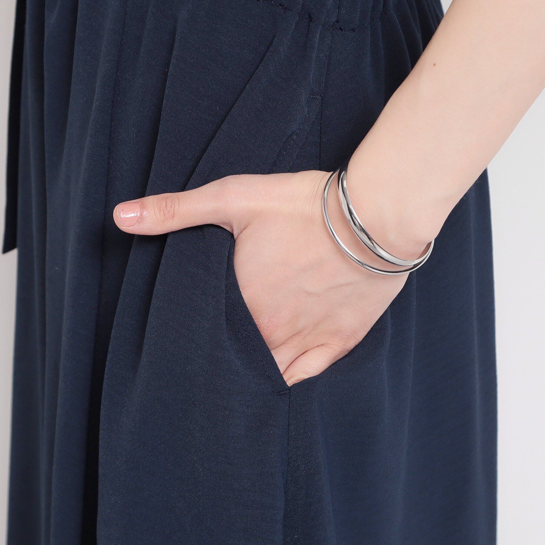 THE SHOP TK「【S-XL/ひんやり/防しわ】欲しいが詰まった 上品フィット＆フレアワンピース」|ワンピース|