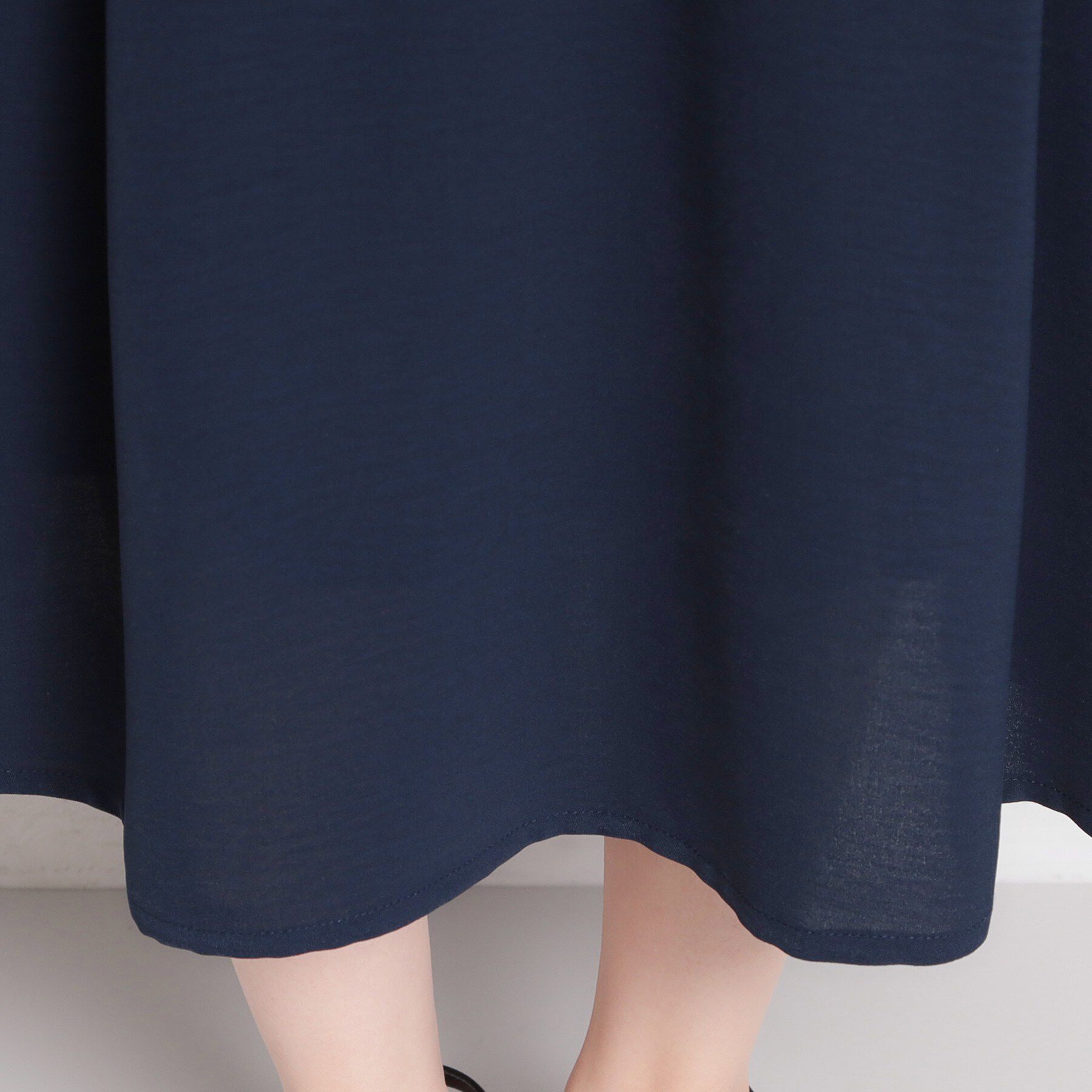 THE SHOP TK「【S-XL/ひんやり/防しわ】欲しいが詰まった 上品フィット＆フレアワンピース」|ワンピース|