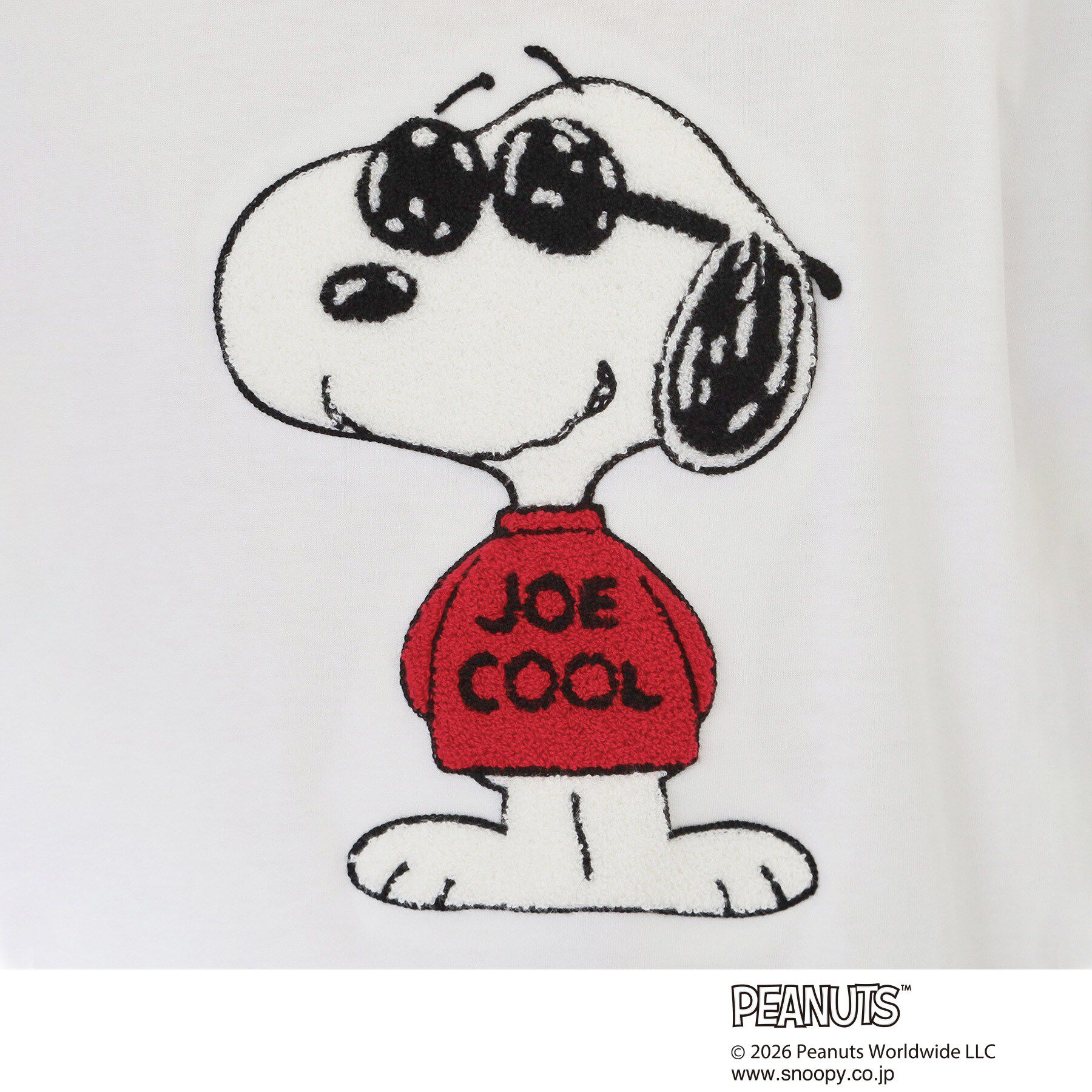 THE SHOP TK「PEANUTS ／ ピーナッツ スヌーピー さがら刺繍 半袖Tシャツ」|Tシャツ・カットソー|
