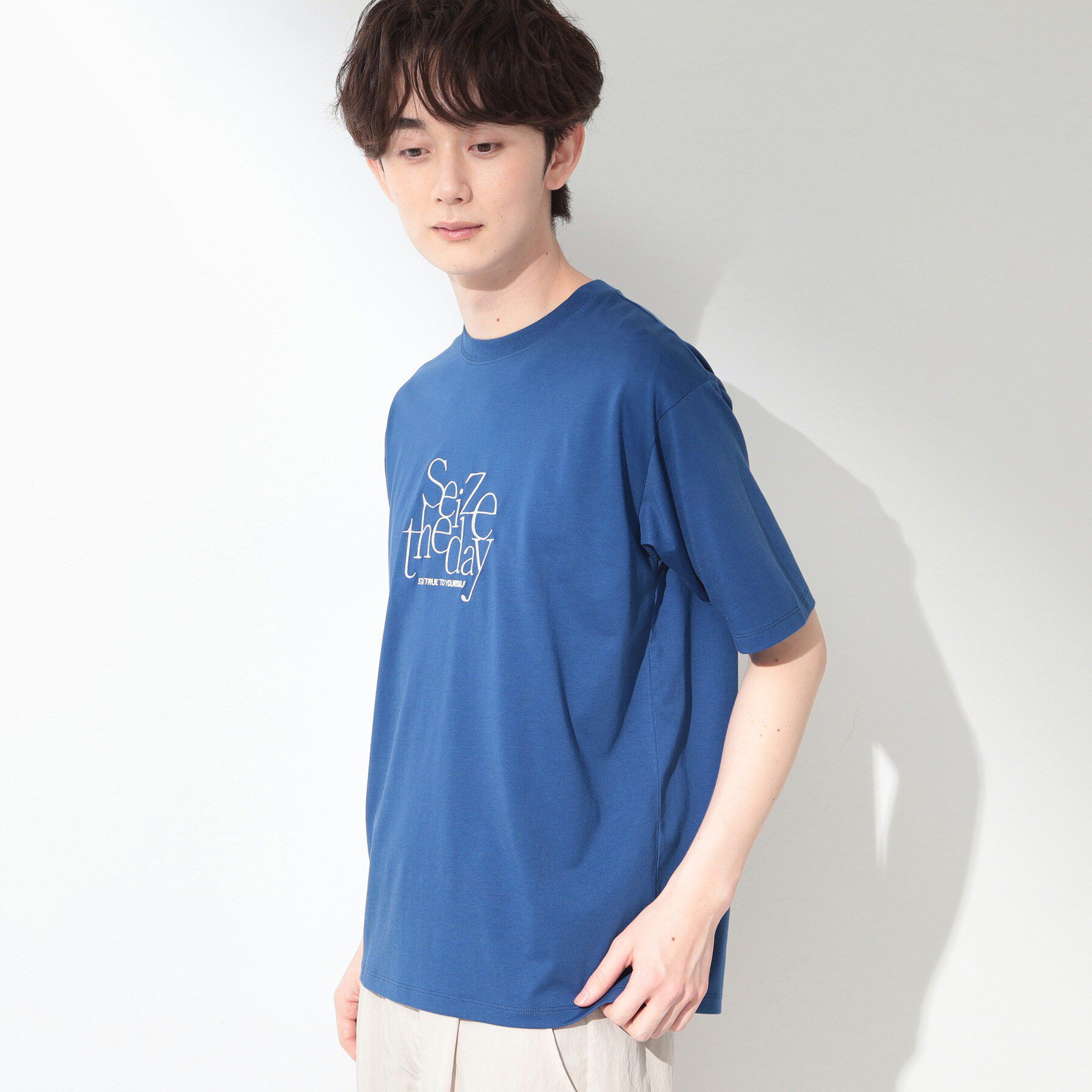 THE SHOP TK「COOLロゴ半袖Tシャツ 接触冷感／洗濯機OK」|Tシャツ・カットソー|
