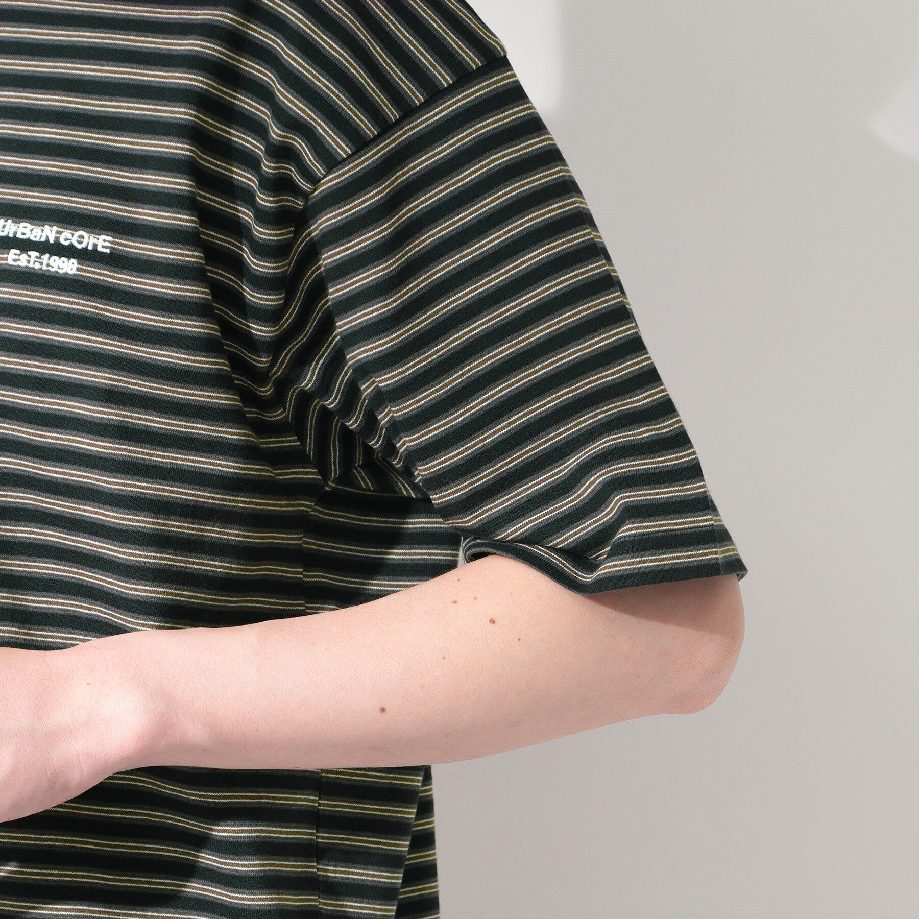 THE SHOP TK「COOLボーダー 半袖Tシャツ 接触冷感／洗濯機OK」|Tシャツ・カットソー|