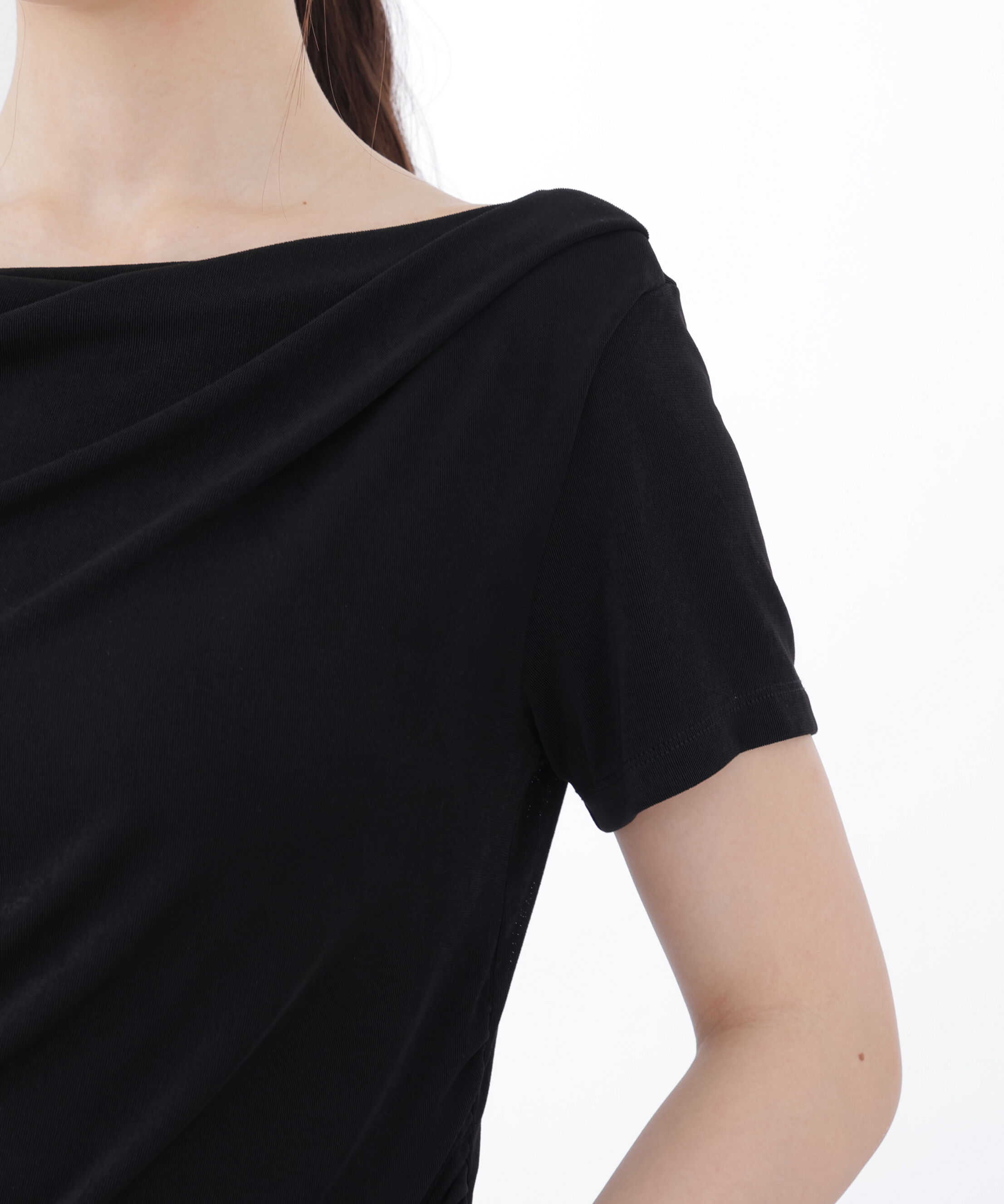 PROPORTION BODY DRESSING「〈a/mie〉アシメドレーププルオーバー」|Tシャツ・カットソー|