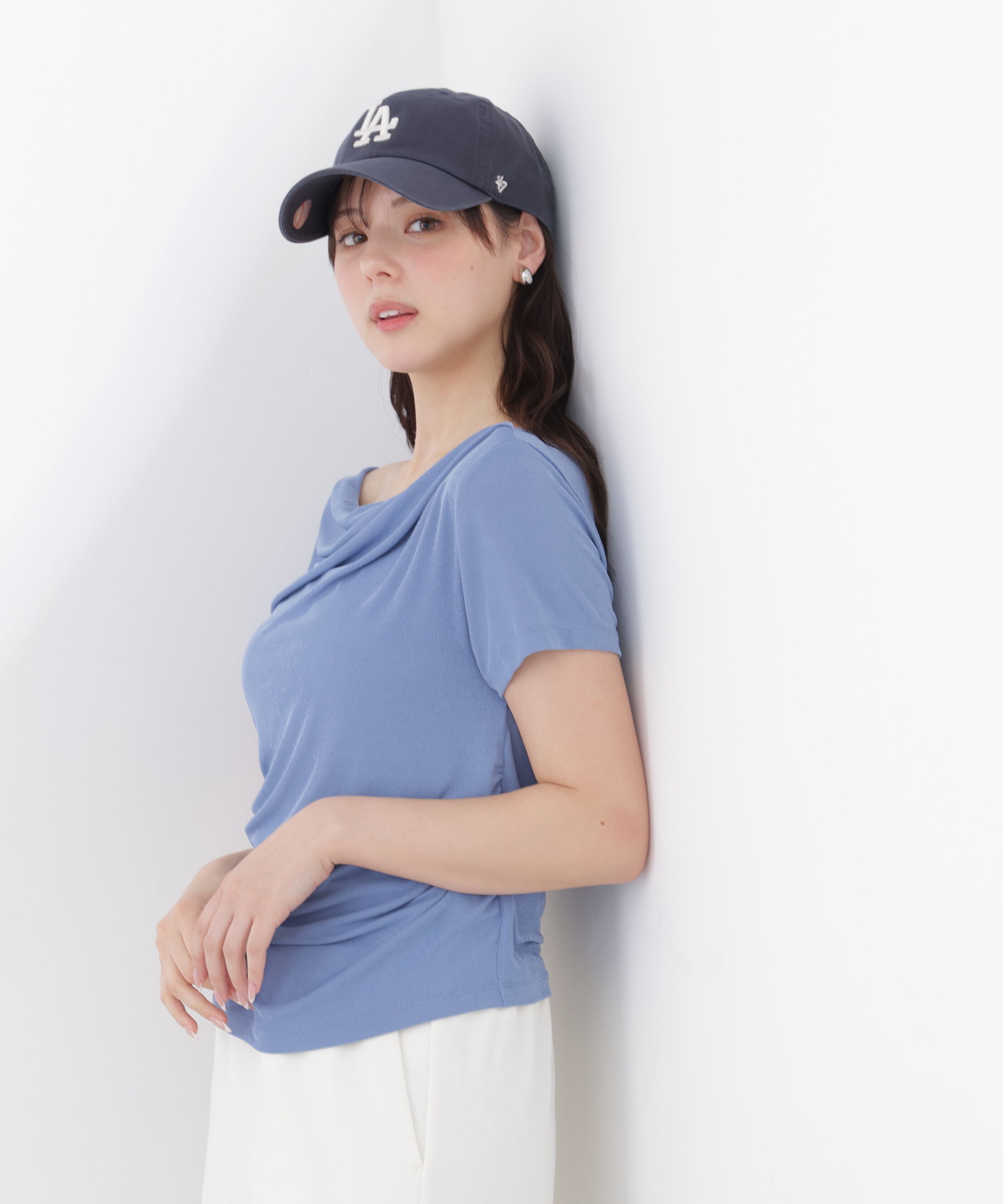 PROPORTION BODY DRESSING「〈a/mie〉アシメドレーププルオーバー」|Tシャツ・カットソー|