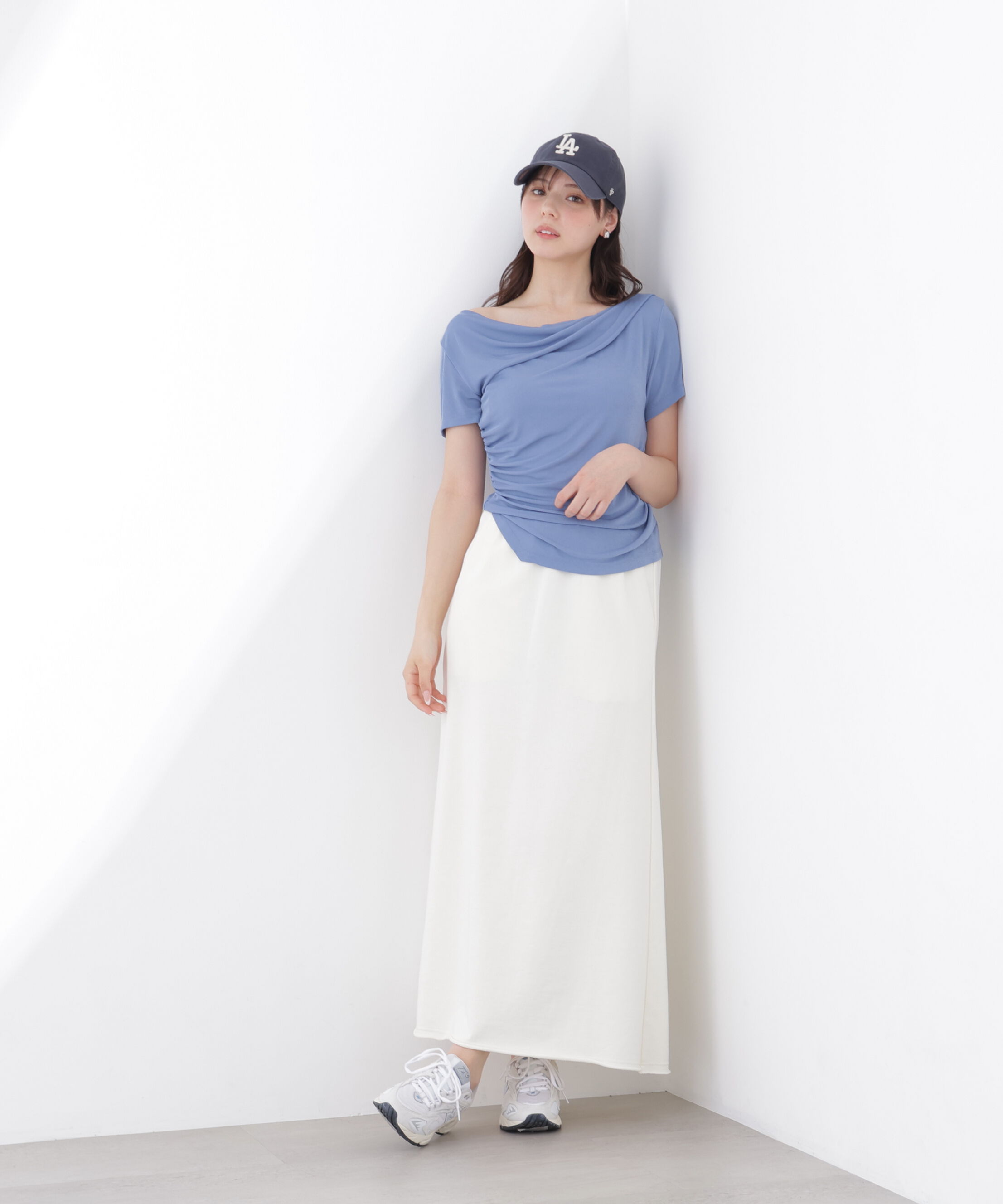 PROPORTION BODY DRESSING「〈a/mie〉アシメドレーププルオーバー」|Tシャツ・カットソー|