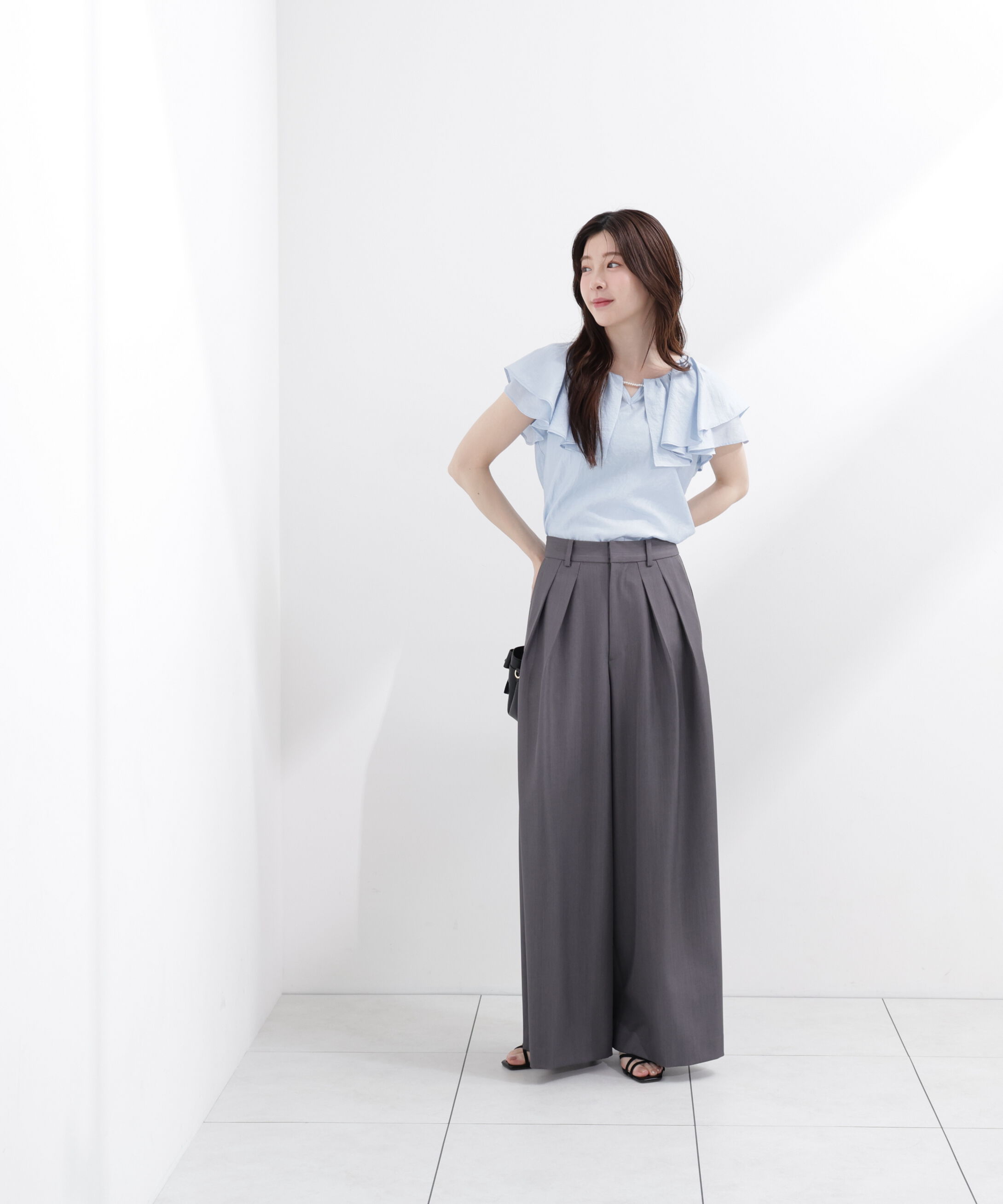 PROPORTION BODY DRESSING「〈a/mie〉エアリーワイドパンツ26SS」|その他|