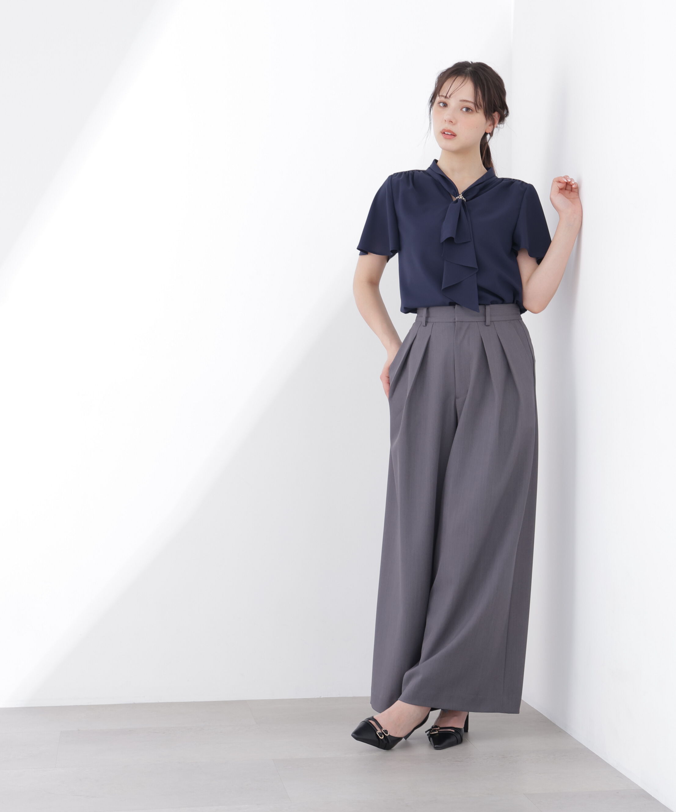 PROPORTION BODY DRESSING「〈a/mie〉エアリーワイドパンツ26SS」|その他|