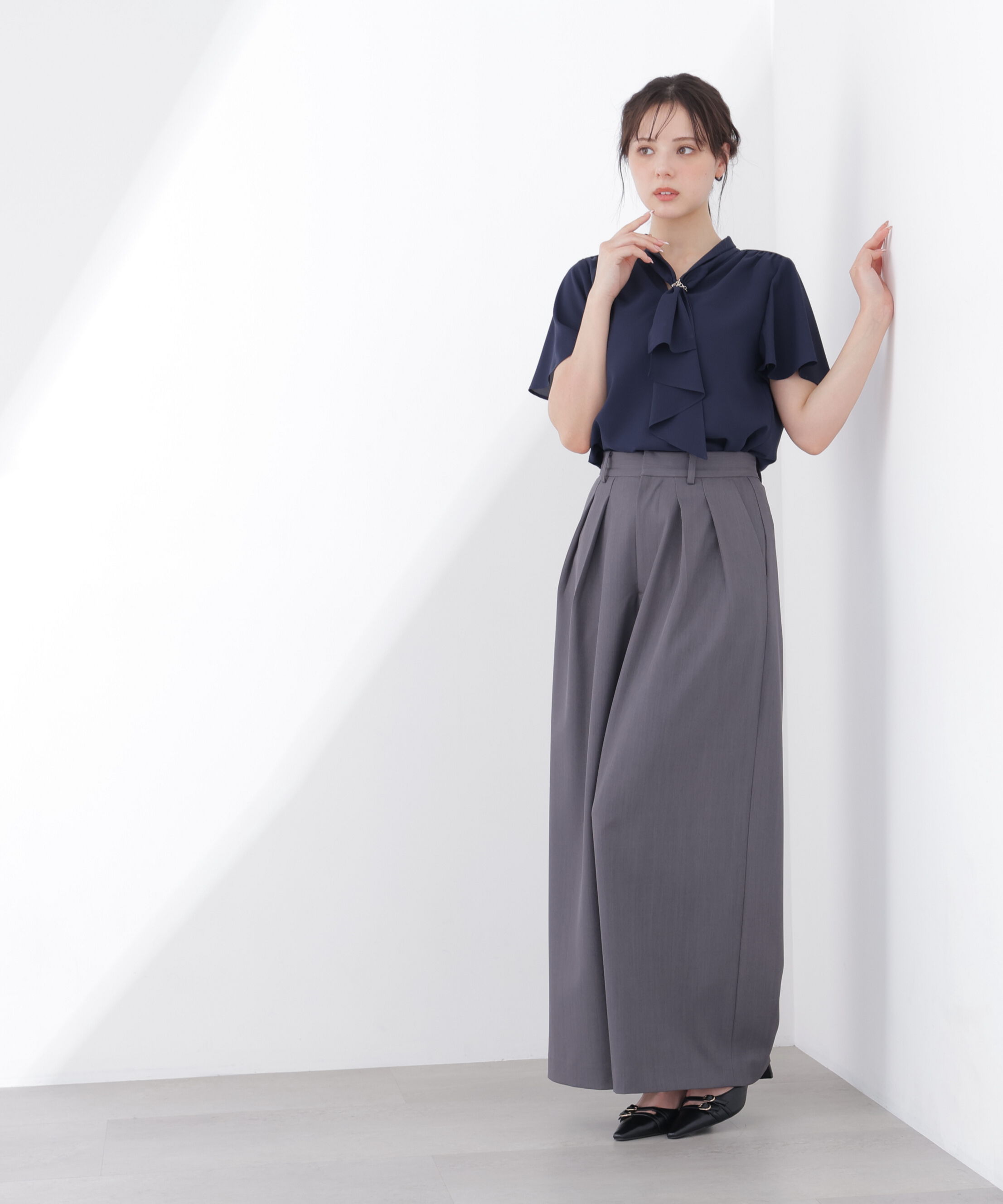 PROPORTION BODY DRESSING「〈a/mie〉エアリーワイドパンツ26SS」|その他|