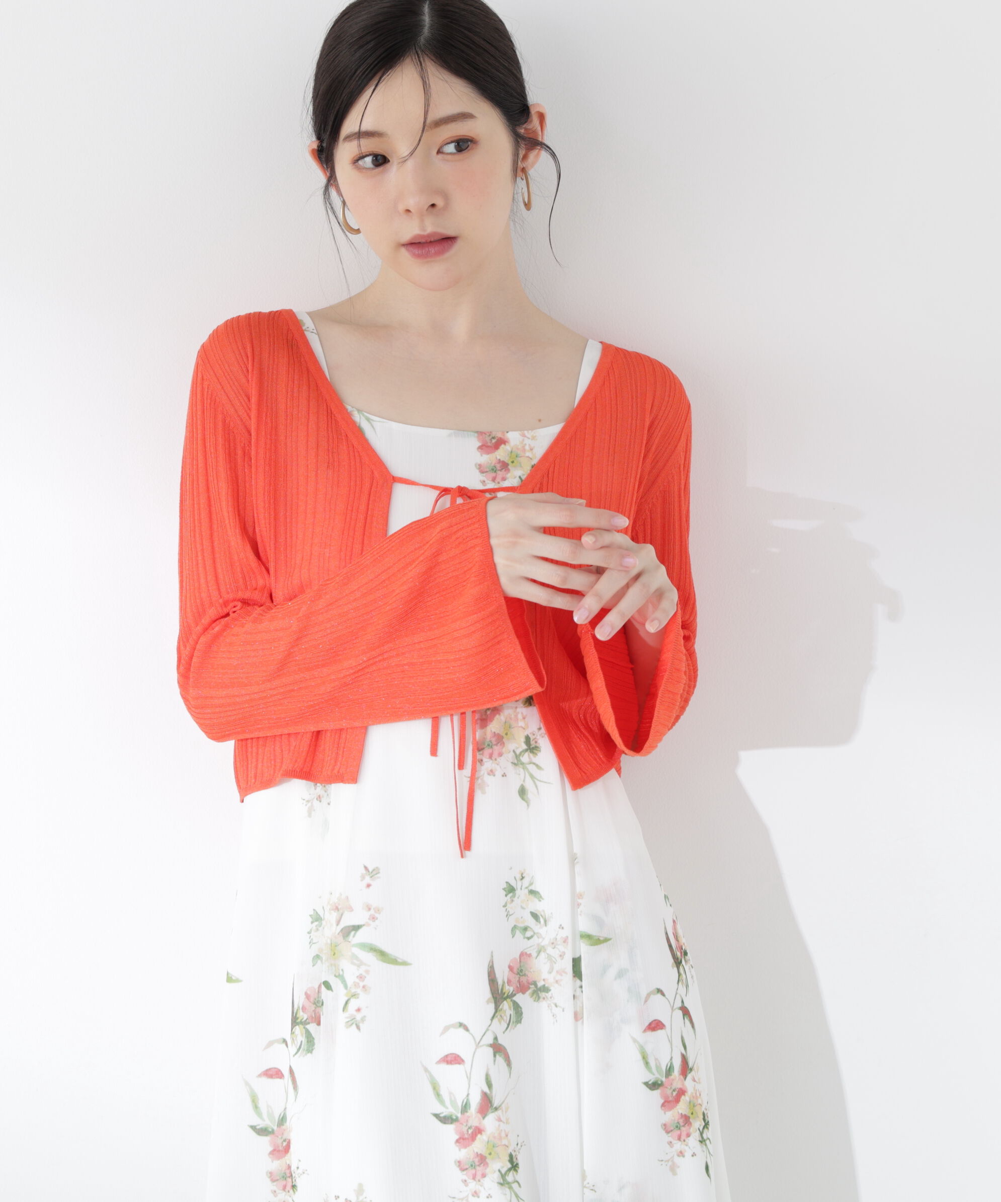 PROPORTION BODY DRESSING「＜中川紅葉さん着用＞シアーリブカーディガン」|カーディガン|