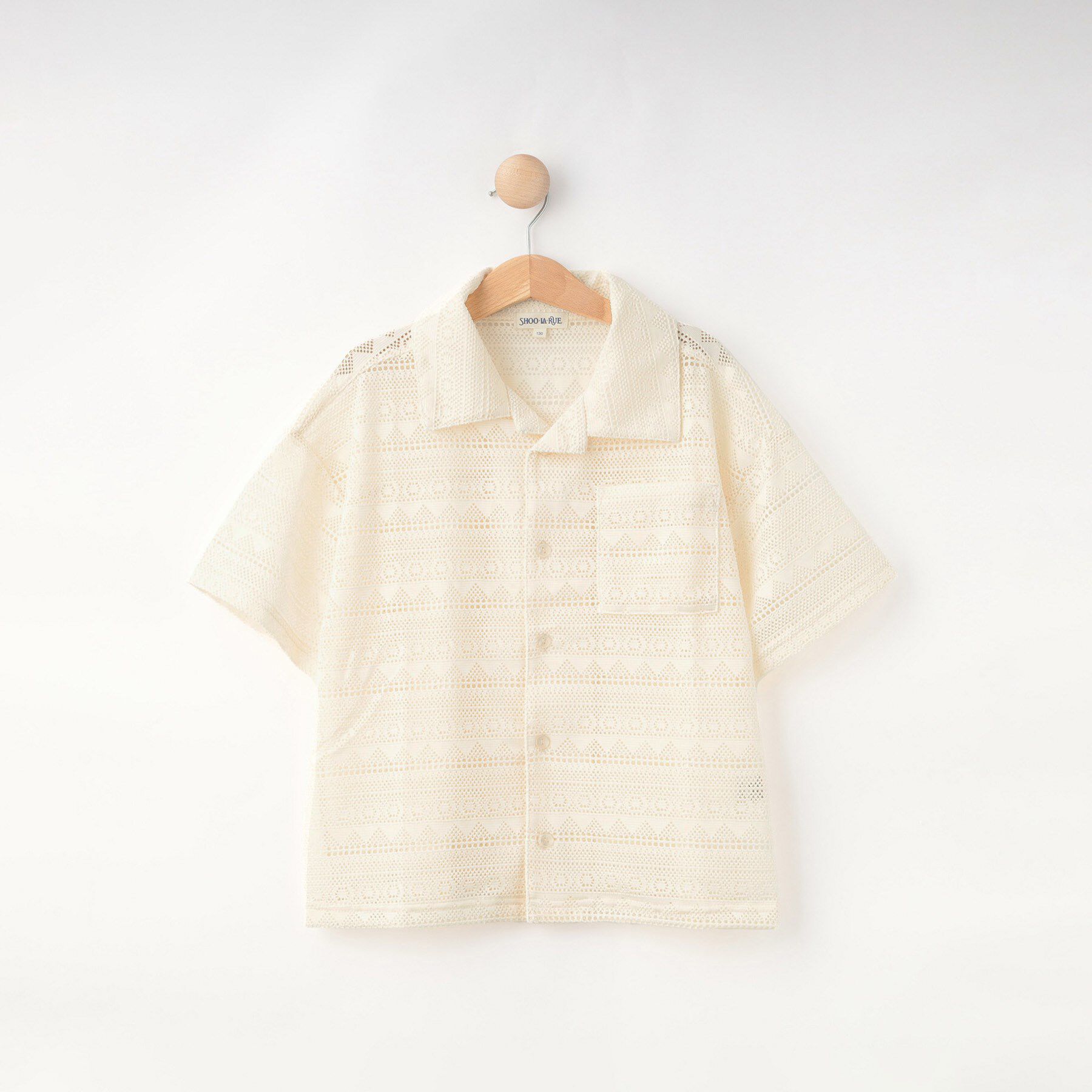 SHOO･LA･RUE「【130-150cm】レースシャツ」|シャツ・ブラウス|
