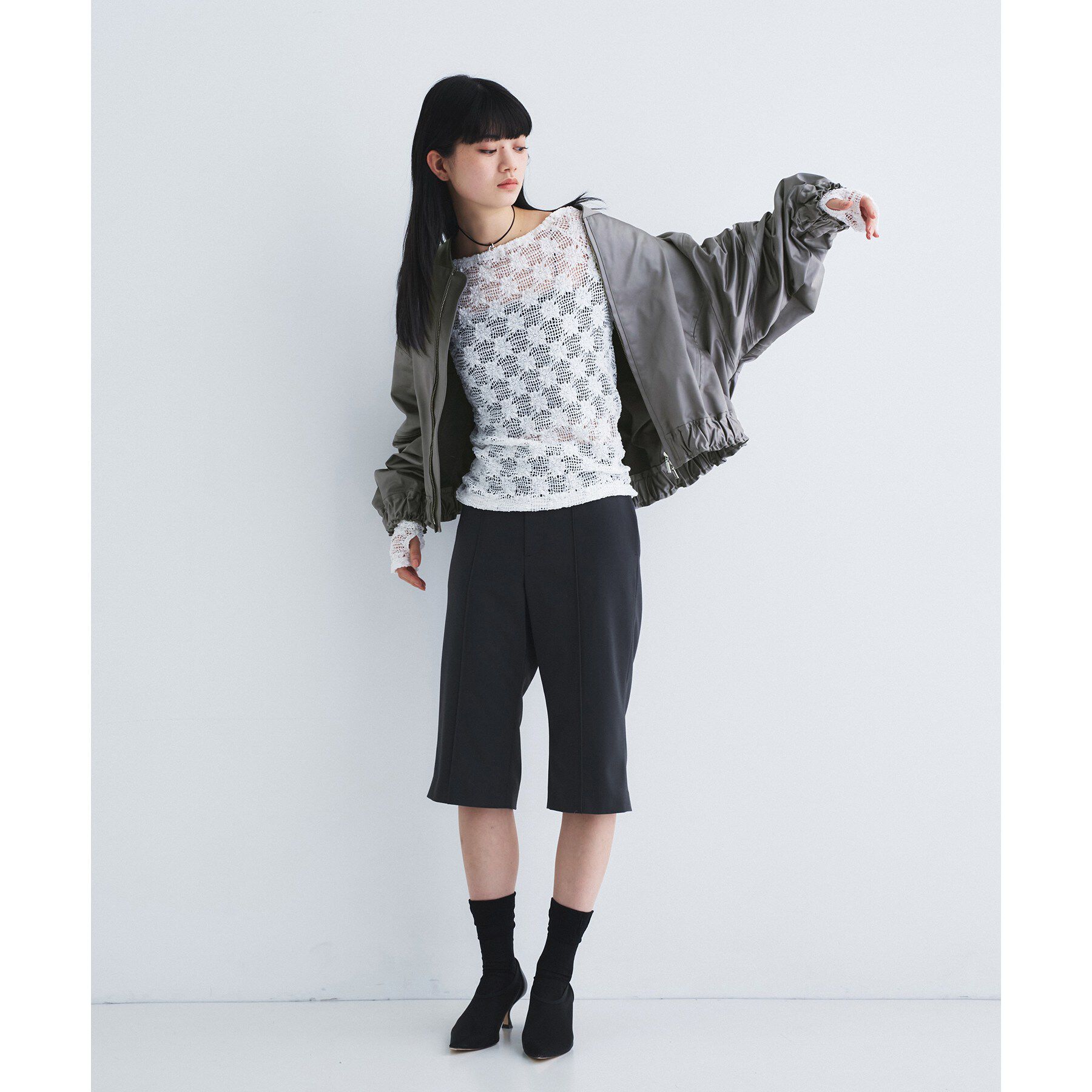 CODE A「floral lace tops」|Tシャツ・カットソー|