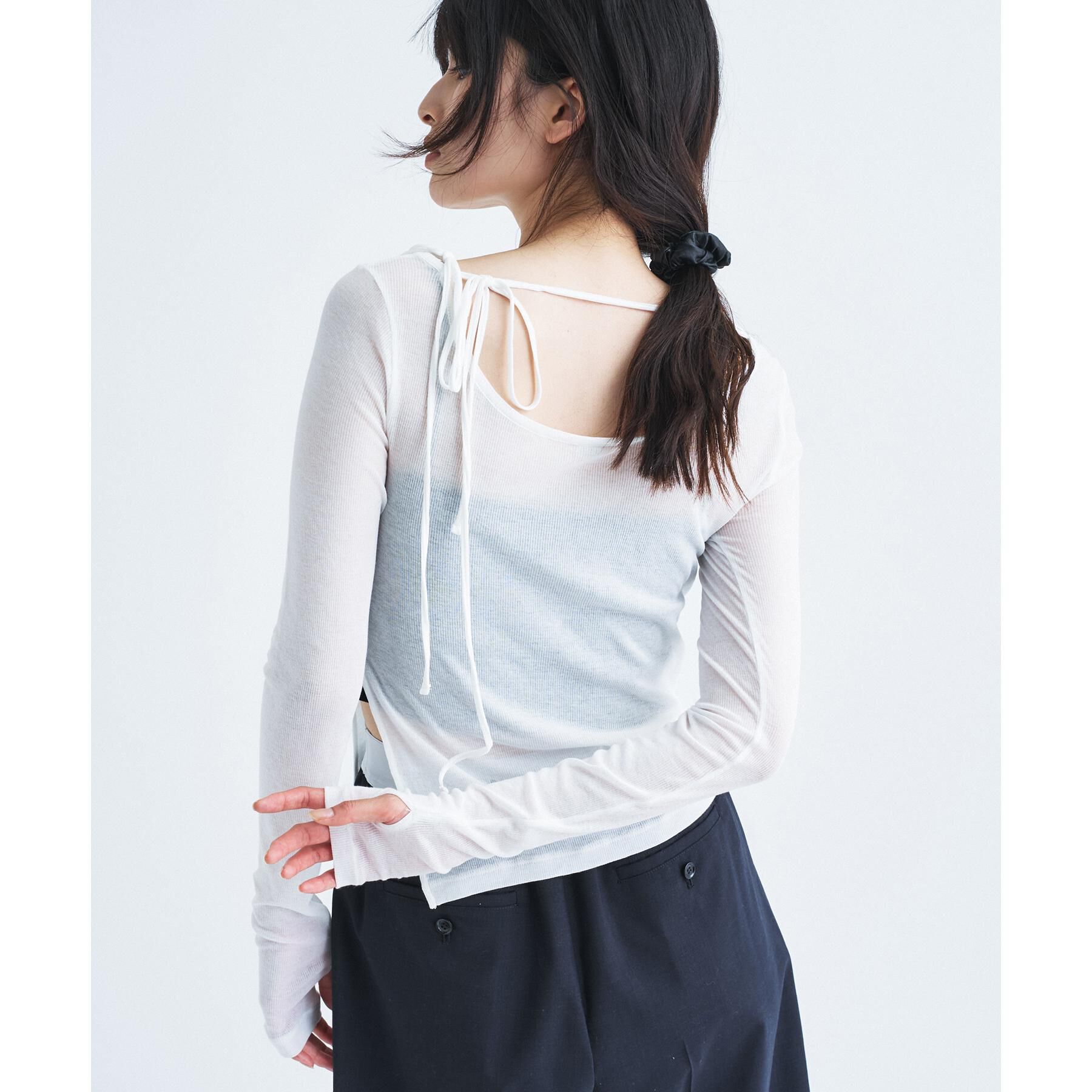 CODE A「jersey ribbon pullover」|Tシャツ・カットソー|