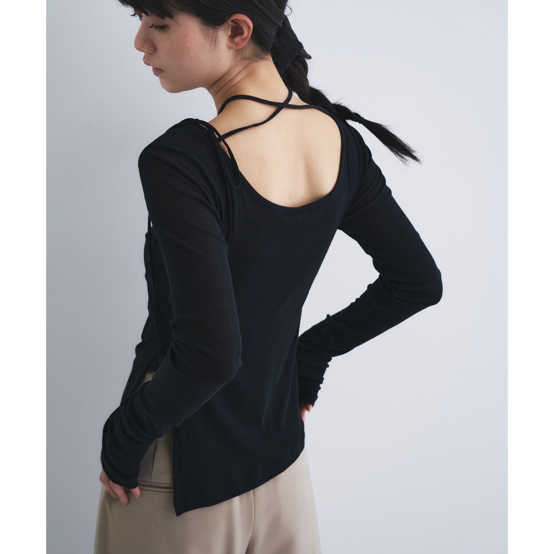 CODE A「jersey ribbon pullover」|Tシャツ・カットソー|