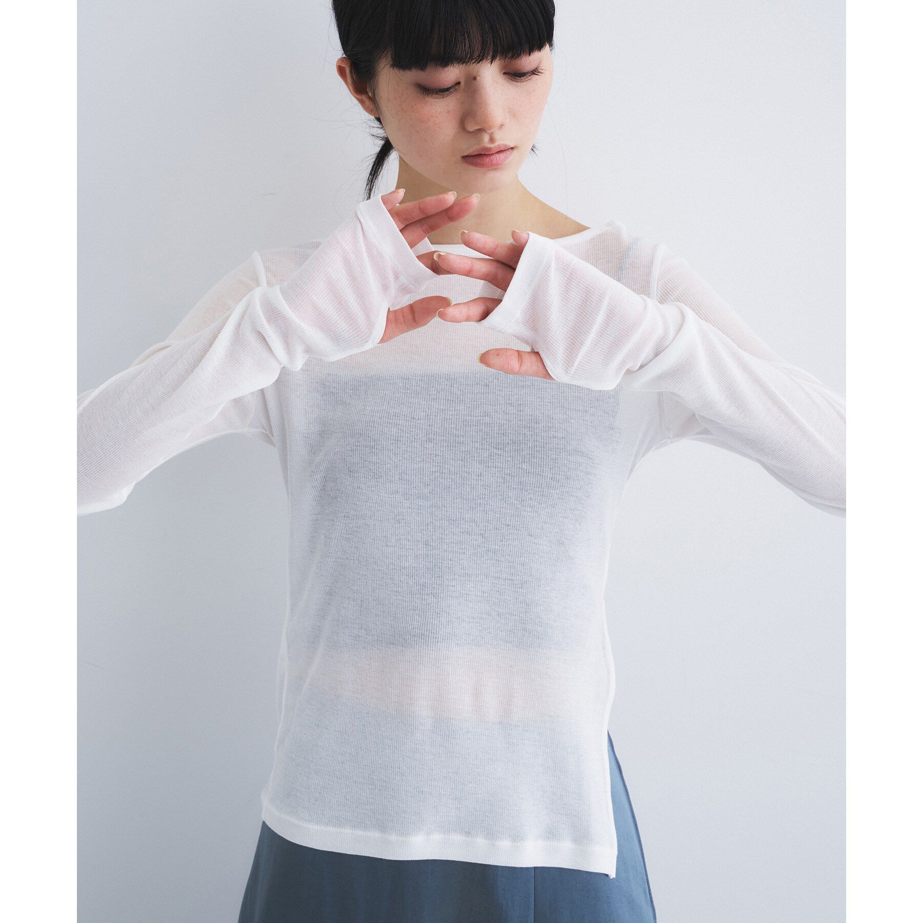 CODE A「jersey ribbon pullover」|Tシャツ・カットソー|