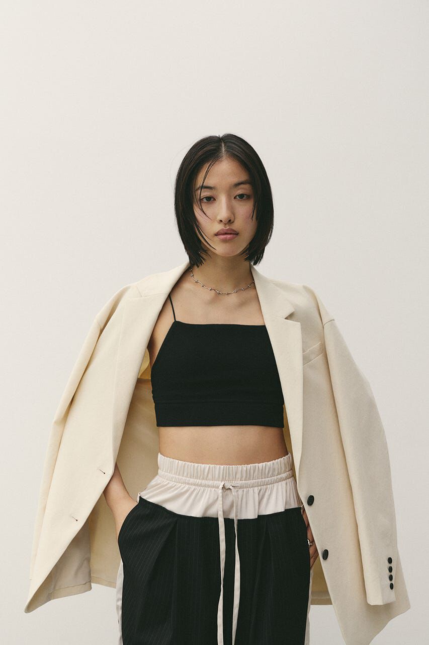 STYLEMIXER「カップ付きブラトップ」|チューブトップ|BLK
