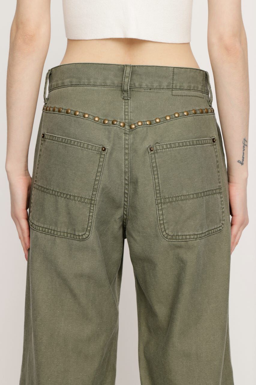 SLY「L／W STUDDED MILITALY FLARE パンツ」|その他|