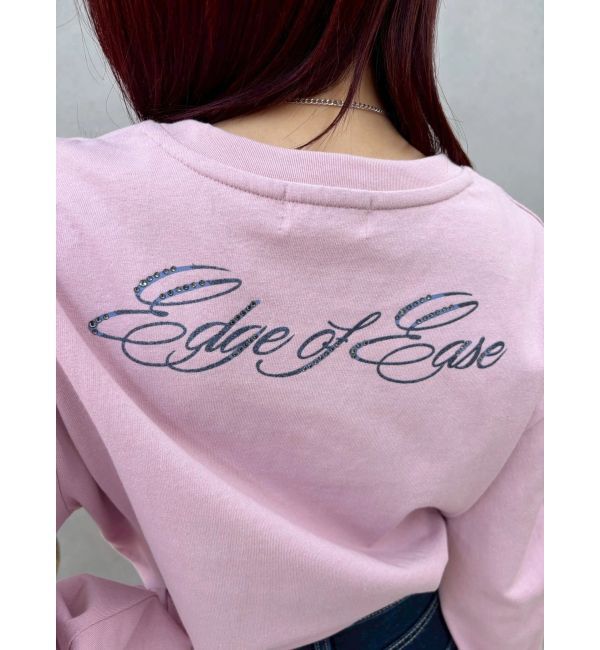 EVRIS「オーバーサイズラインストーングラフィックロンT」|Tシャツ・カットソー|