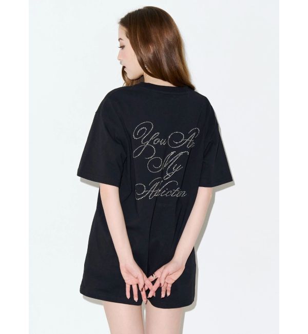 EVRIS「ラインストーングラフィック BIG Tシャツ」|Tシャツ・カットソー|