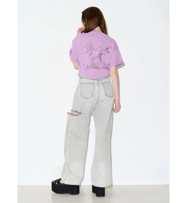 EVRIS「ラインストーングラフィック BIG Tシャツ」|Tシャツ・カットソー|