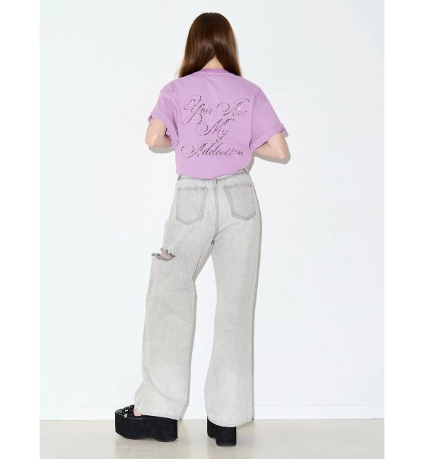 EVRIS「ラインストーングラフィック BIG Tシャツ」|Tシャツ・カットソー|