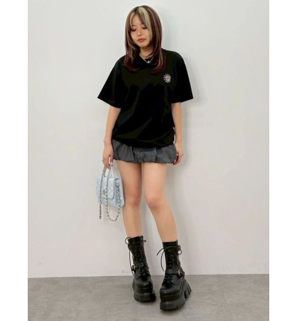 EVRIS「ラインストーングラフィック BIG Tシャツ」|Tシャツ・カットソー|