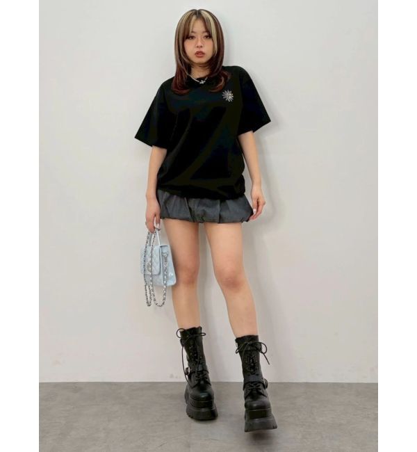 EVRIS「ラインストーングラフィック BIG Tシャツ」|Tシャツ・カットソー|