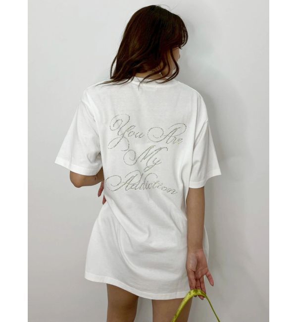 EVRIS「ラインストーングラフィック BIG Tシャツ」|Tシャツ・カットソー|