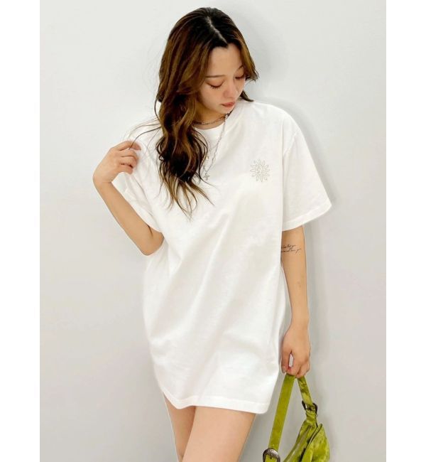 EVRIS「ラインストーングラフィック BIG Tシャツ」|Tシャツ・カットソー|