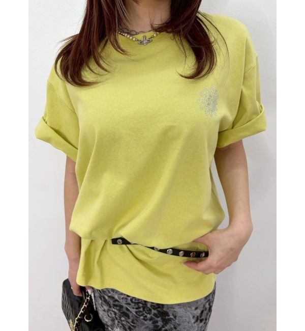EVRIS「ラインストーングラフィック BIG Tシャツ」|Tシャツ・カットソー|