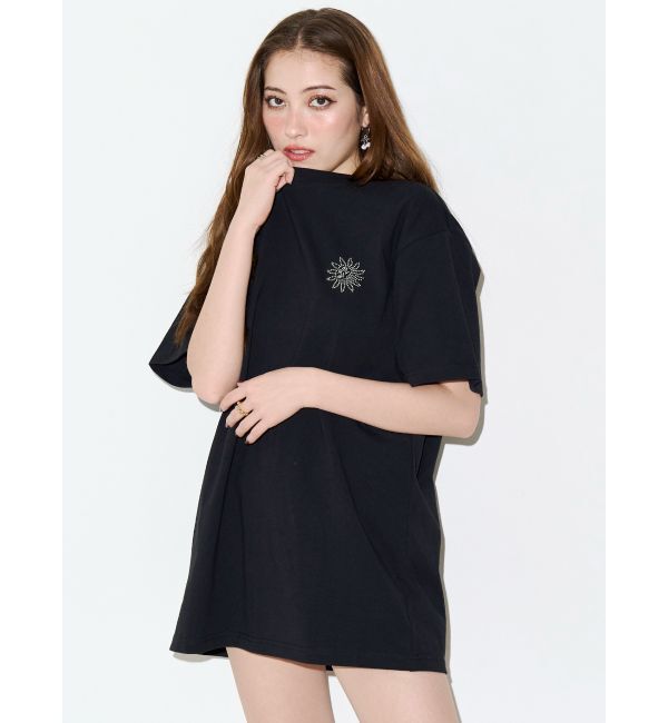 EVRIS「ラインストーングラフィック BIG Tシャツ」|Tシャツ・カットソー|