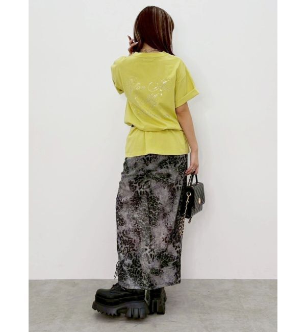 EVRIS「ラインストーングラフィック BIG Tシャツ」|Tシャツ・カットソー|
