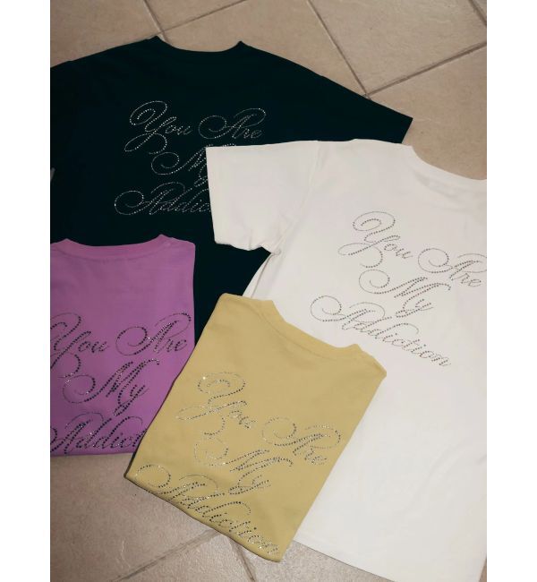 EVRIS「ラインストーングラフィック BIG Tシャツ」|Tシャツ・カットソー|
