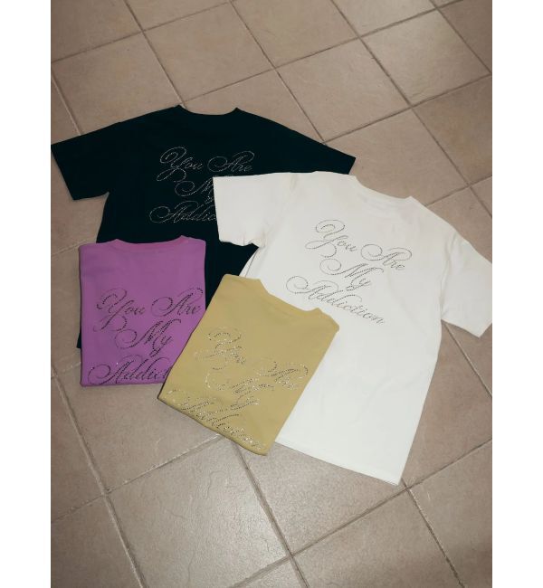 EVRIS「ラインストーングラフィック BIG Tシャツ」|Tシャツ・カットソー|