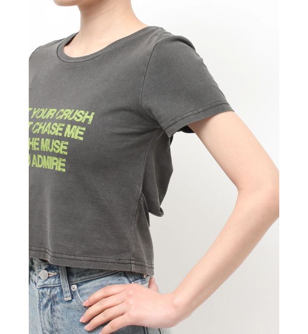 EVRIS「バックオープンクロップドＴシャツ」|Tシャツ・カットソー|