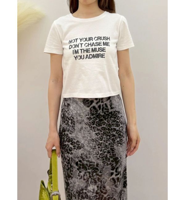 EVRIS「バックオープンクロップドＴシャツ」|Tシャツ・カットソー|