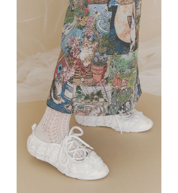 merry jenny「Frill Ballet Sneakers」|スニーカー|