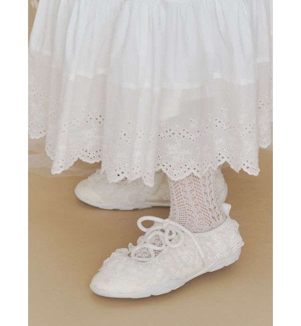 merry jenny「Frill Ballet Sneakers」|スニーカー|