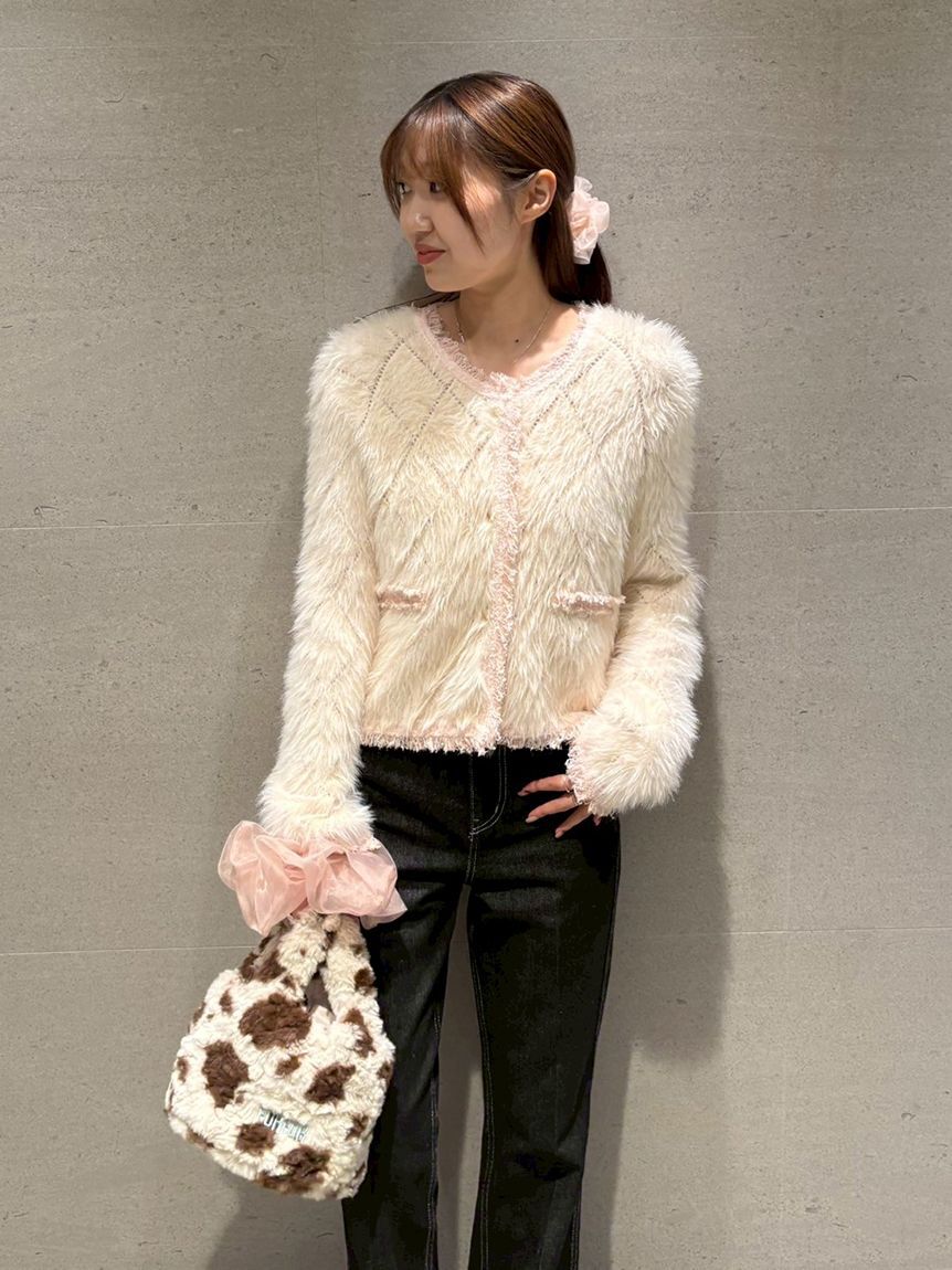 FURFUR「【限定カラー】フェザーツイードカーディガン」|カーディガン|