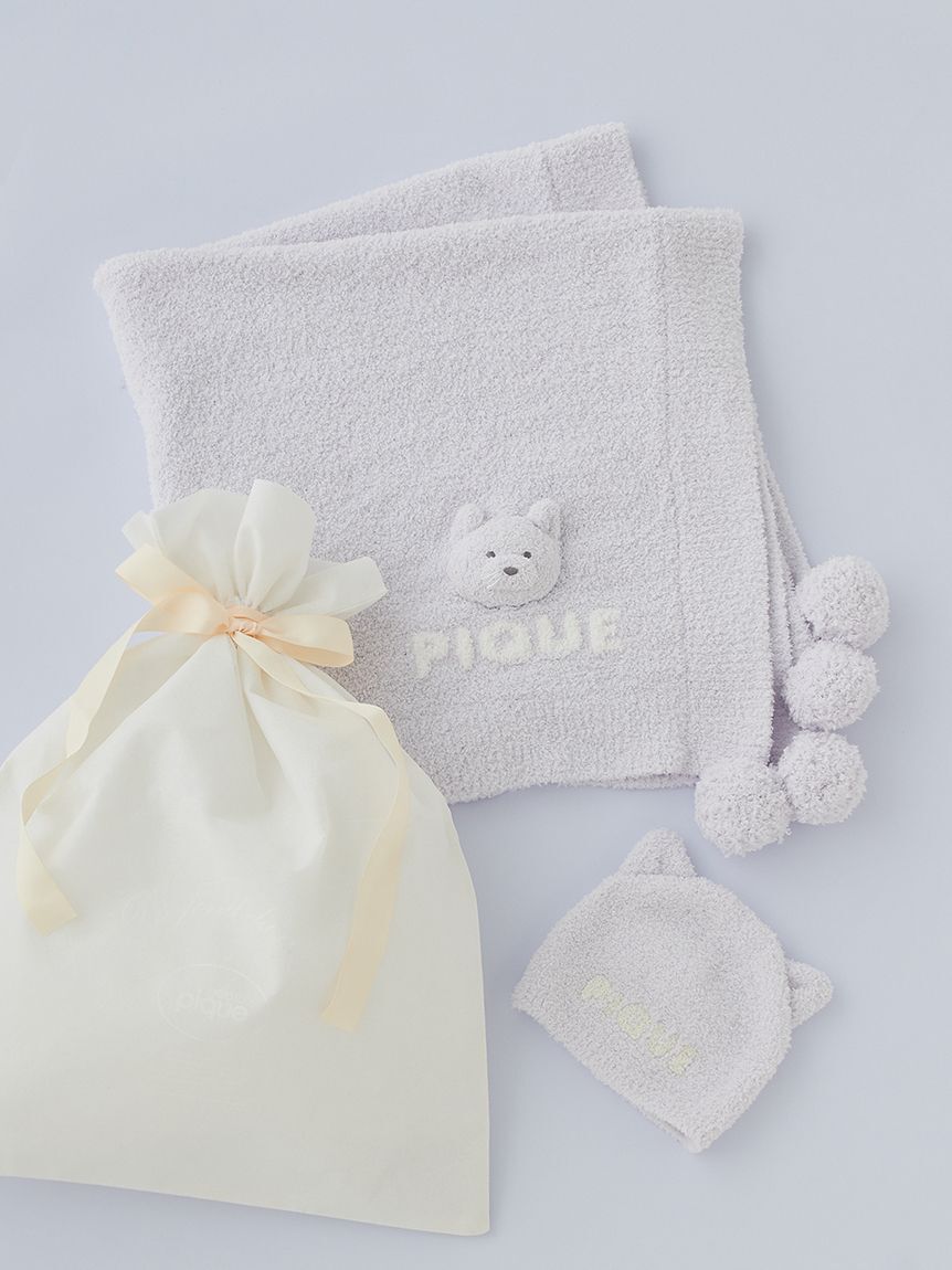 GELATO PIQUE KIDS & BABY「【ラッピング済み】【BABY】パウダーアニマルブランケット＆キャップSET」|その他ベビー用品|LAV