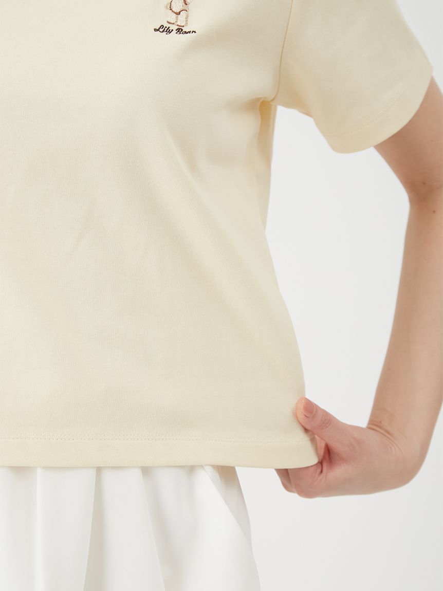 LILY BROWN「【Lily Bear】コンパクトTシャツ(接触冷感)」|Tシャツ・カットソー|